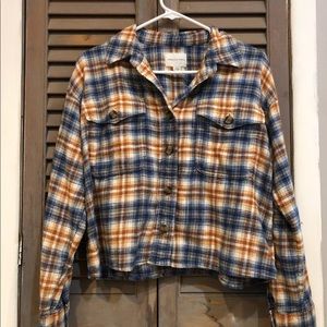 American eagle plaid button up SMALL